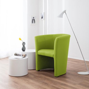 Cocktailsessel Sinclair Grün/Apfelgrün Kunstleder Rada 67 x 75 x 59cm