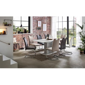 Esstisch Aton II 120 x 76 x 80cm Grau/Beton Dekor