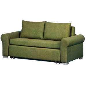 Schlafsofa Basic Country Grün/Grün Stoff Doran 185cm Landhaus