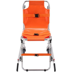 EMS-Treppenstuhl,350 lbs Tragkraft,faltbarer Aluminium-Notrollstuhl zum Treppensteigen mit 2 Rädern,tragbarer Treppenliftstuhl für