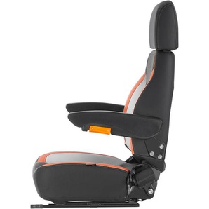 Mophorn - Universal-Gabelstaplersitz, Traktorsitz mit verstellbarer Rückenlehne, Armlehne, Kopfstütze und Sicherheitsgurt. Sicherer und ergonomischer