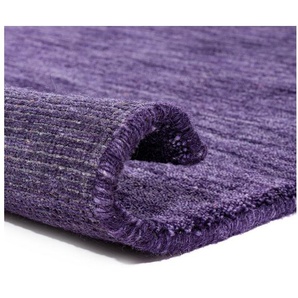 morgenland Wollteppich Uni - Gabbeh Teppich - Softy, quadratisch, Höhe: 1,6 mm, Gabbeh Optik, Uni Farben, reine Wolle, sehr weicher Flor, Wohnzimmer