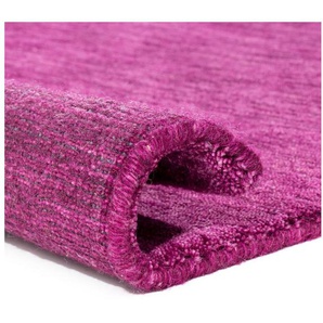 morgenland Wollteppich Uni - Gabbeh Teppich - Softy, quadratisch, Höhe: 1,6 mm, Gabbeh Optik, Uni Farben, reine Wolle, sehr weicher Flor, Wohnzimmer