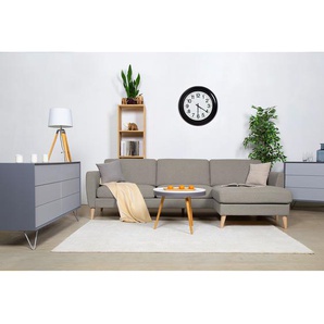 Ecksofa Kustavi Beige/Beige Strukturstoff 270cm Skandi