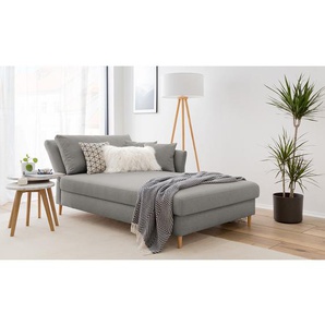 Recamiere Hillarys II Grau/Grau Webstoff 101cm Ausrichtung links Skandi