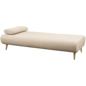 Relaxliege Bockel Beige/Creme Flachgewebe 200 x 44 x 90cm