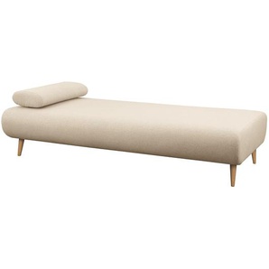 Mørteens Relaxliege Bockel Creme Flachgewebe 200x44x90 cm (BxHxT)