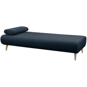 Relaxliege Bockel Blau/Dunkelblau Flachgewebe 200 x 44 x 90cm