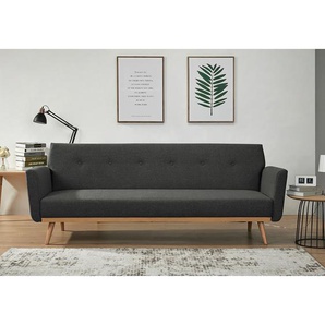 Mørteens Schlafsofa Posen Anthrazit Filz 212x79x85 cm mit Schlaffunktion