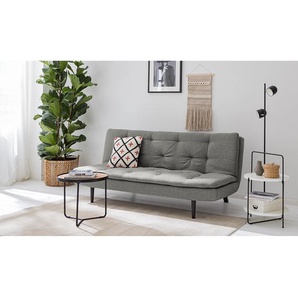 Mørteens Schlafsofa Rawson Grau Webstoff 190x87x101 cm mit Schlaffunktion