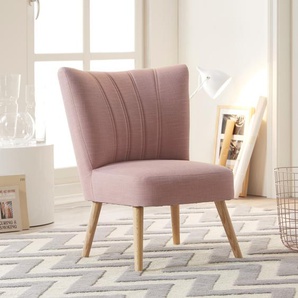 Sessel I Webstoff Pink/Mauve Webstoff 68 x 80 x 71cm