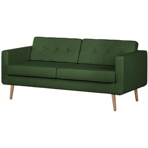 Mørteens Sofa Croom I 3-Sitzer Grün Webstoff 184x84x81 cm (BxHxT) Skandi