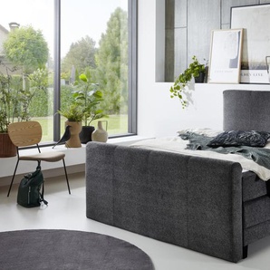 Motor-Boxspringbett BX2440 Lockport, anthrazit, 180 x 200 cm