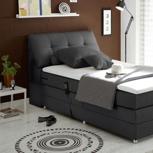 Motor-Boxspringbett Concord 3, anthrazit, 120 x 200 cm