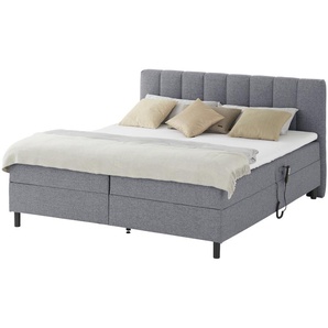 Boxbett mit Motor  Miralindo ¦ grau ¦ Maße (cm): B: 182 H: 103