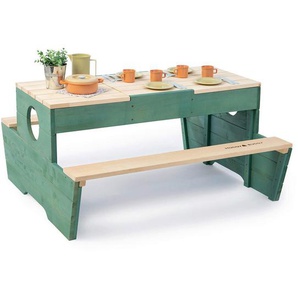 Muddy Buddy Kinderspieltisch Creator , Grün, Natur , Kunststoff , Zypresse , massiv , 90x50 cm , EN 71, FSC 100% , Babymöbel, Kindersitzgruppen