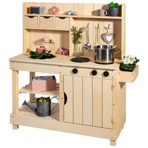 MUDDY BUDDY® Outdoor-Spielküche Explorer Holz, Matschküche, natur, FSC® - schützt Wald - weltweit