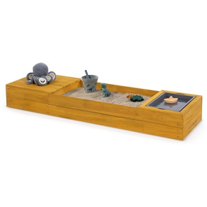 MUDDY BUDDY® Sandkasten Space Saver, mit Matschwanne und Staufach, FSC® - schützt Wald - weltweit