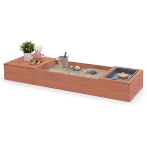 MUDDY BUDDY® Sandkasten Space Saver, mit Matschwanne und Staufach, FSC® - schützt Wald - weltweit