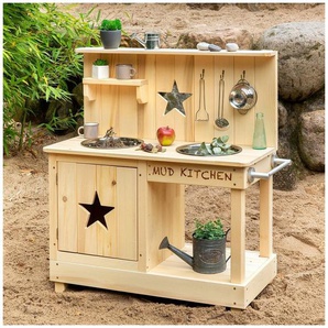 MUDDY BUDDY® Outdoor-Spielküche Adventurer Star Holz, Matschküche, natur