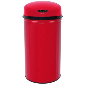 Mülleimer ECHTWERK INOX RED Gr. H: 76,5 cm, 42 l, rot Mülleimer Infrarot-Sensor, Korpus aus Edelstahl, Fassungsvermögen 42 Liter