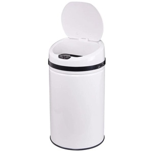 Mülleimer ECHTWERK INOX WHITE Gr. H: 56,5 cm, 30 l, weiß Mülleimer Infrarot-Sensor, Korpus aus Edelstahl, Fassungsvermögen 30 Liter