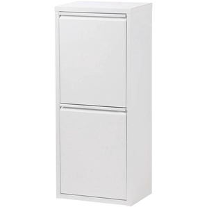 Mülleimer Fortes 33 x 94cm Weiß/Weiß