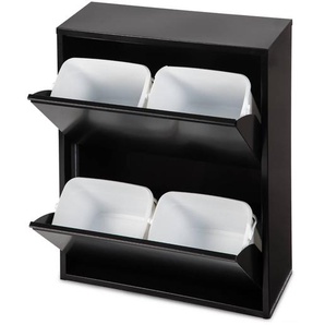 Mülleimer Fortes 60 x 95cm Schwarz/Schwarz