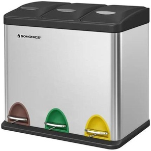 Mülleimer   ¦ silber ¦ Metall,Kunststoff ¦ Maße (cm): B: 47 H: 39,5