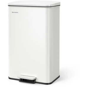 Mülleimer - weiß - Metall - 34,8 cm - 55,7 cm | Möbel Kraft