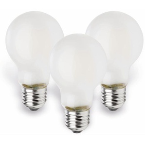 MÜLLER-LICHT LED-Lampe E27, EEK: E, 4 W, 470 lm, 2700 K, matt, 3 Stück 400289