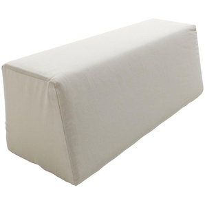 Rückenkissen MÜLLER SMALL LIVING STAPELLIEGE Funktionskissen Gr. B/H: 100 cm x 32 cm, beige (naturweiß) Sitzkissen Funktionskissen mit Kaltschaumfüllung und abnehmbaren Bezug