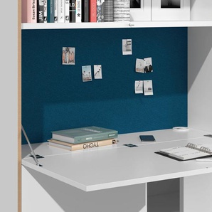 Müller SMALL LIVING Sekretär FLAI Home-Office kompakt, drei Rückwände: Melamin, magnetisch oder mit 6mm dickem Bulletin Board