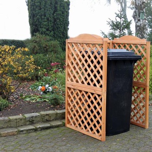 Mülltonnenspaliersystem Rex 1er Box,  Maße Grundmodul: L 93 x B 79 x H 127 cm