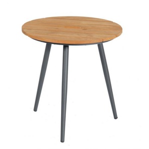 Müsing Beistelltisch Gala 50 cm Teakholz mit Aluminium