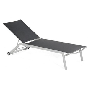 Müsing Sonnenliege Sonoa silber - Alu mit Textilen 70%Polychlorid,30%Polyester