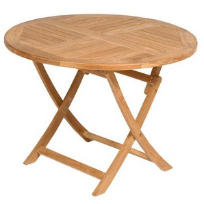 Müsing Tisch York 90 cm rund aus Teakholz klappbar