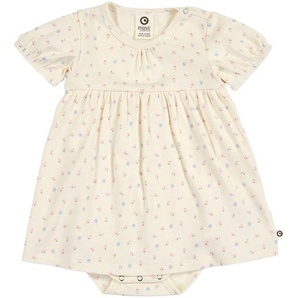 Müsli Bodykleid kurzarm Puffärmel Blumen Rippqualität 8334960_92