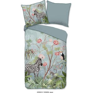 Muller Textil Descanso Bettwäsche mit einer biese und Zebra - 200x200 cm - 100% Bio Baumwolle 20082-D-200x200cm