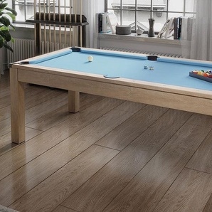 Multifunktionstisch Billard & Tischtennis - 213 x 112 x 81,5 cm - Blau - BALTHAZAR