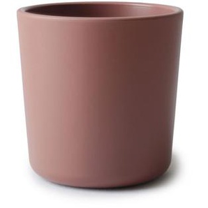 Mushie Trinkbecher Kinder Essgeschirr 2er Set 7 cm Braun Braun (Woodchuck)