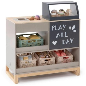 Musterkind Kaufladen Vinca, Natur, Hellgrau, Holz, 30x64x59 cm, unisex, EN 71, CE, FSC 100%, Spielzeug, Kinderspielzeug, Kaufladen & Zubehör
