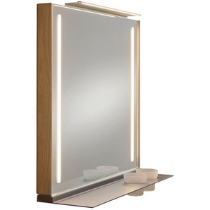 Musterring Badezimmerspiegel , Holz , Wildeiche , massiv , rechteckig , 82x79.8x17 cm , Ablage , Badezimmer, Badezimmerspiegel, Badspiegel