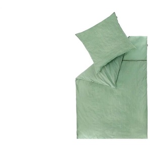 Musterring Renforcé Wende-Bettwäsche Twist - grün - Materialmix - 135 cm | Möbel Kraft