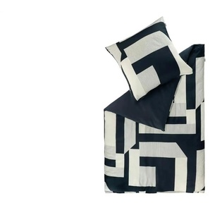 Musterring Satin Wende-Bettwäsche Slow - schwarz - Materialmix - 135 cm | Möbel Kraft