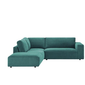 Musterring Ecksofa Lucia - türkis/petrol - Materialmix - 300 cm - 81 cm - cm 266,0 | Möbel Kraft