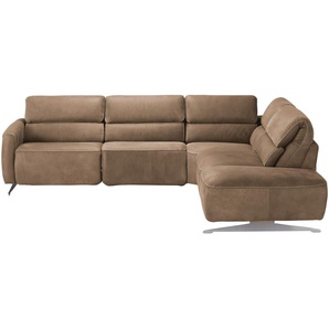 Musterring Ecksofa MR260 ¦ braun ¦ Maße (cm): B: 281 H: 82 T: 248.0