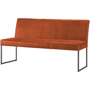Musterring Einzelbank  Nova ¦ orange ¦ Maße (cm): B: 160 H: 86 T: 62.0
