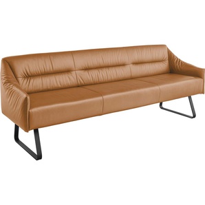 Musterring Essbank JustB! SP500 (1-St), Metallkufe schwarz, verschiedene Farben, Breite 220 oder 250 cm