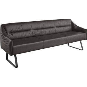 Musterring Essbank JustB! SP500 (1-St), Metallkufe schwarz, verschiedene Farben, Breite 220 oder 250 cm